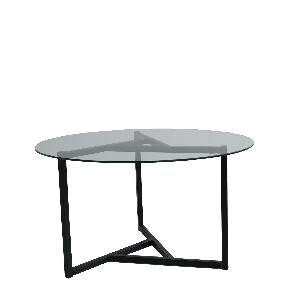 Stolić za kavu Triola  (crna prozirna)
