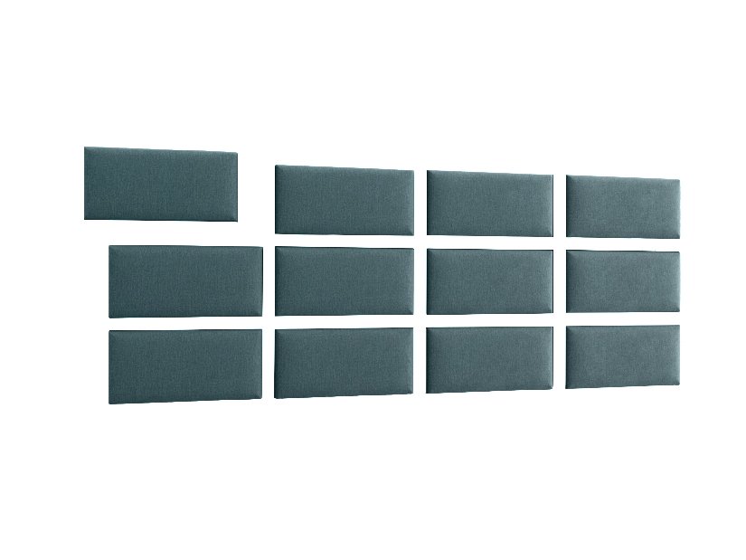 Set 12 tapeciranih panela Quadra 240x90 cm (mentol)