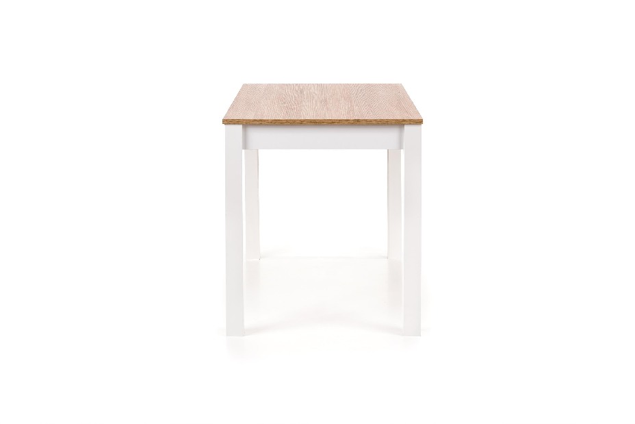 Blagovaonski stol Kymberly (hrast sonoma + bijela) (za 4 osobe) 