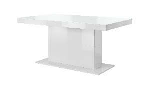 Blagovaonski stol- Tashia Typ 81 (za 6 do 8 osoba) (bijela + visoki bijeli sjaj)