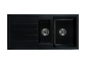 Kuhinjski sudoper Yuxur (crna) (s 1 otvorom za bateriju) (L)