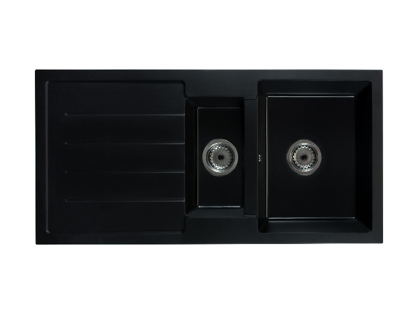 Kuhinjski sudoper Yuxur (crna) (sa 2 otvora za bateriju) (L)