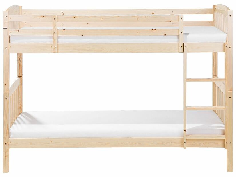Krevet na kat 90 cm REWIND (s podnicom) (svijetlo drvo)