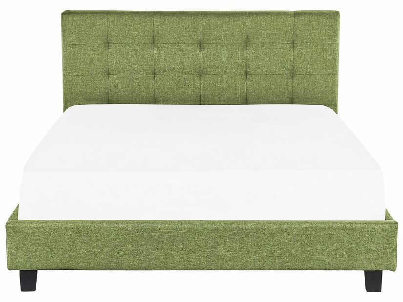 Bračni krevet 180 cm Rhiannon (zelena) (s podnicom i madracem)
