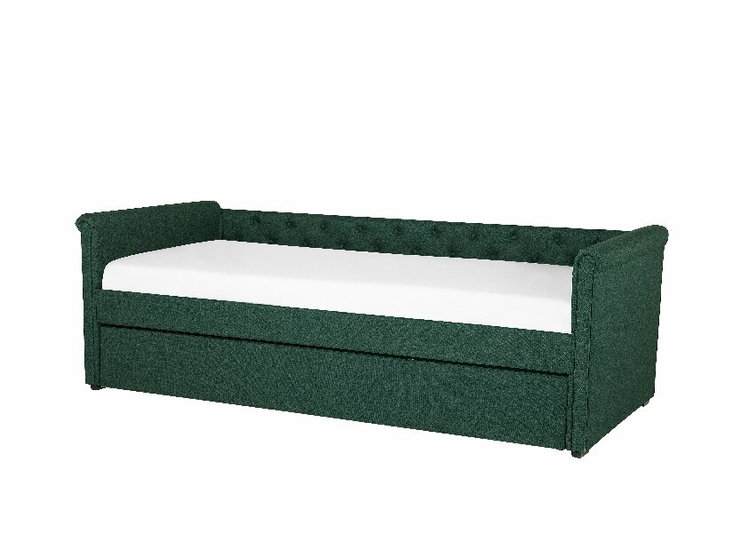 Krevet na razvlačenje 90 cm LISABON (s podnicom) (zelena)