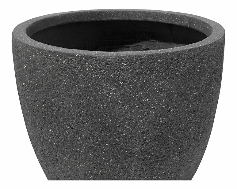 Set posuda za cvijeće 3 kom. KERMAN (keramika) (crna)