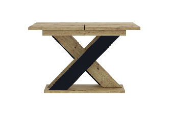 Blagovaonski stol Xalin (artisan + crna) (za 4 do 6 osoba)