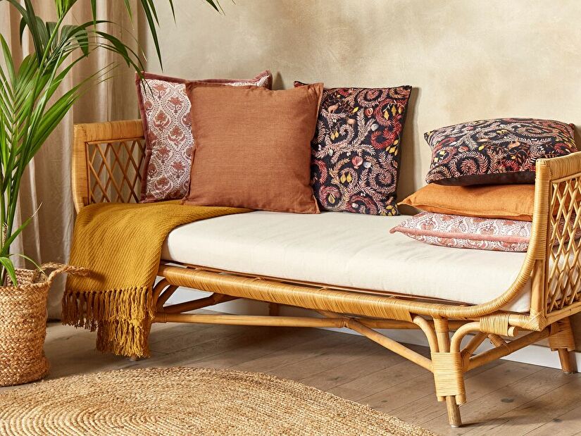 Set 2 ukrasna jastuka 45 x 45 cm Saggi (narančasta)