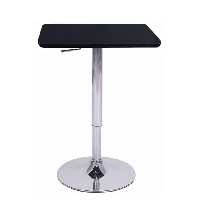 Barski stol  Freya (crna + krom)