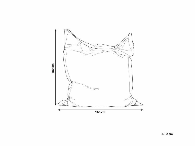 Navlaka za vreću za sjedenje 140 x 180 cm Fiamma (svijetloplava s tufnicama)