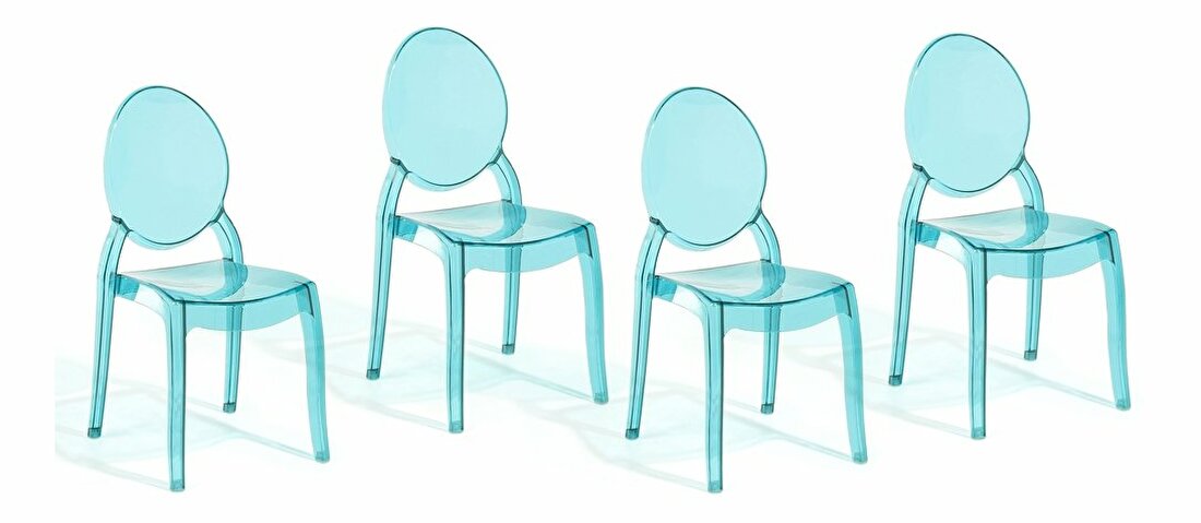 Set blagovaonskih stolica 4 kom. Montreal (plava)
