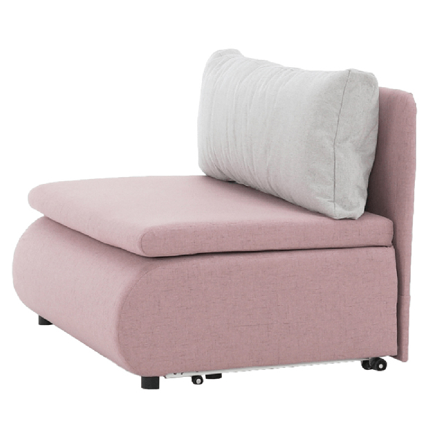 Fotelja Kotu New (ružičasta + svjetlosiva) 