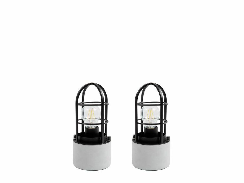 Stolna svjetiljka ANNIA (staklo) (crna)