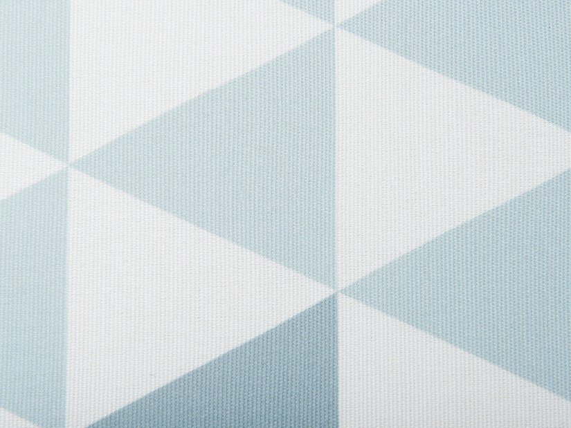 Bistro set FIJI (masiv) (bijela) (s plavim jastucima)