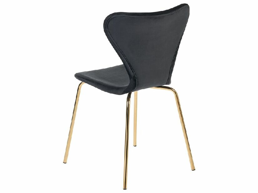 Set blagovaonskih stolica (2 kom.)- Baylor (crna + zlatna)