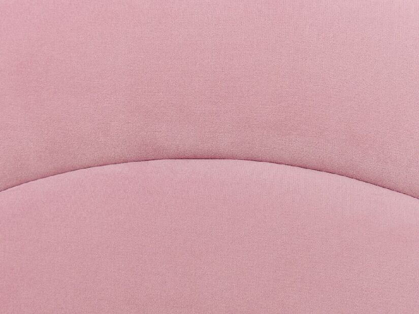 Jednostruki krevet 90 cm Annesile (ružičasta) (s podnicom)