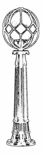 Vanjska podna svjetiljka Ismael (crna)