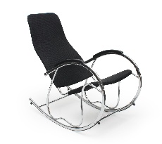 Fotelja za ljuljanje Hara 2 crna (crna)