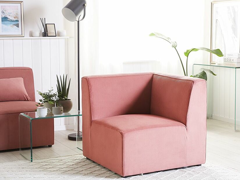 Modul kutnog kauča LEMMIS (ružičasta) (menčester)