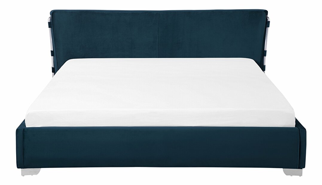 Bračni krevet 180 cm PARNAS (s podnicom) (plava)