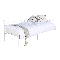Jednostruki krevet 90 cm Rossa (s podnicom) (bijela)
