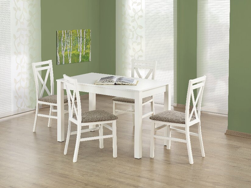 Blagovaonski stol Ksawery (bijela) (za 4 osobe) 
