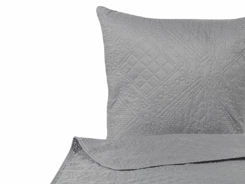 Set prekrivač + 2 jastuka 160 x 220 cm Asbjorn (siva)