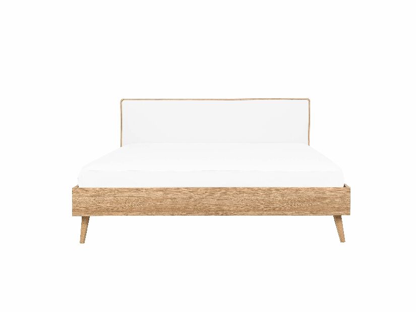 Bračni krevet 180 cm SERVI (s podnicom) (svijetlo drvo)
