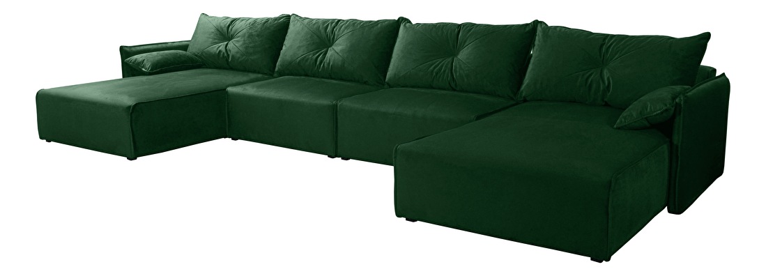 Garnitura za sjedenje Leonaro U (tamno zelena)