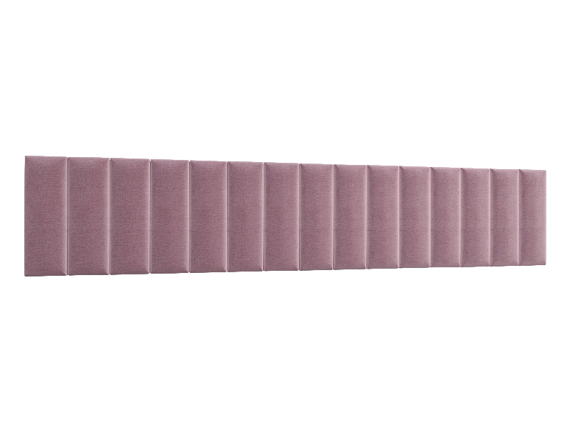 Set 15 tapeciranih panela Quadra 300x60 cm (ružičasta)
