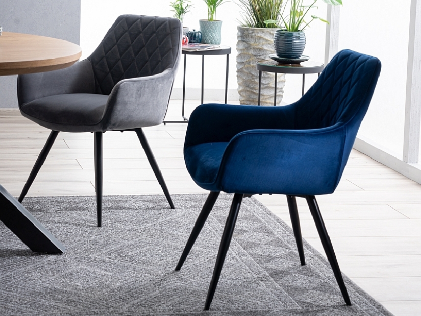 Blagovaonska stolica Liana (plava + crna)