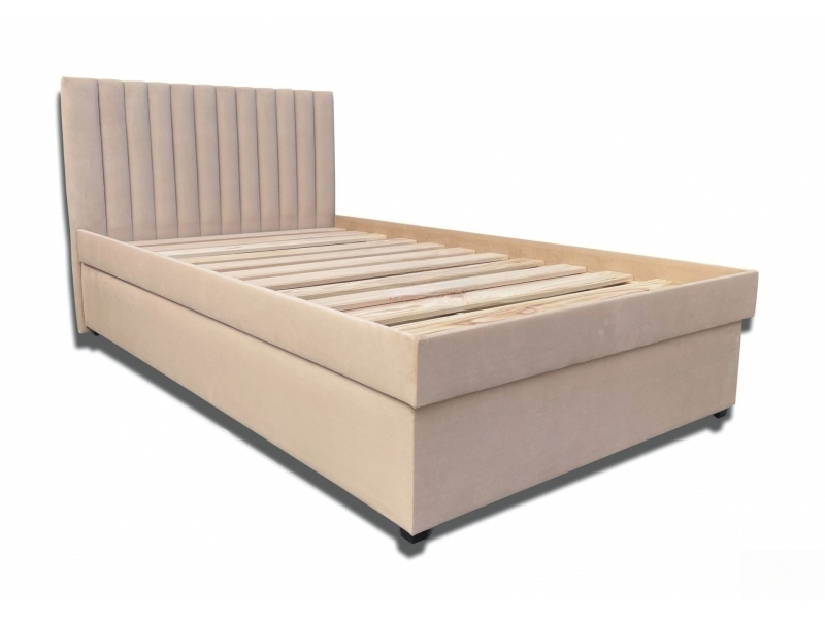 Bračni krevet 140 cm Peissa (bež) (bez madraca) (s podnicom od drvenih letvica)