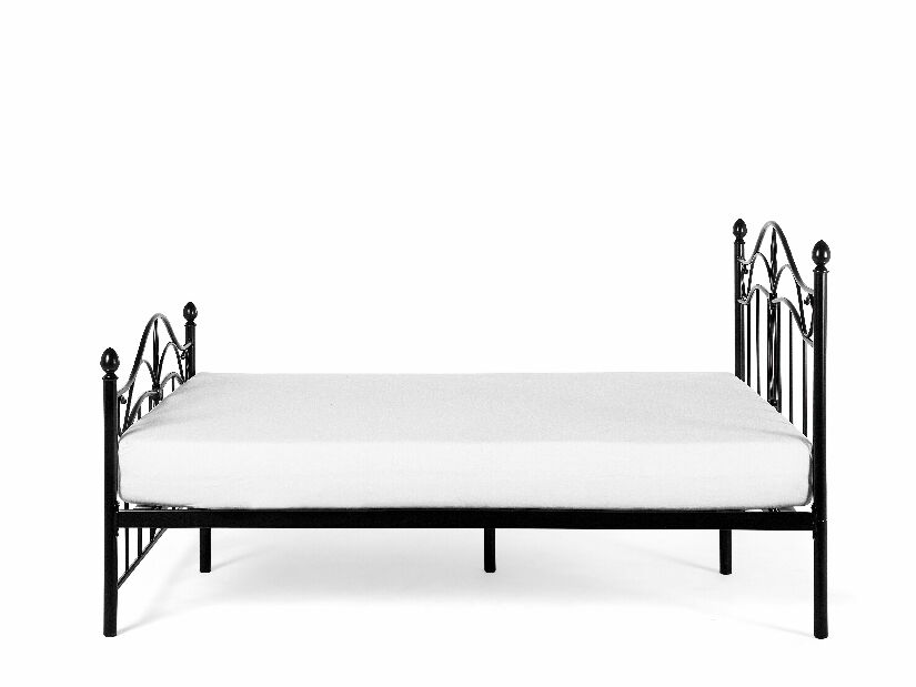 Bračni krevet 160 cm ANTALIA (S podnicom) (crna) *rasprodaja 