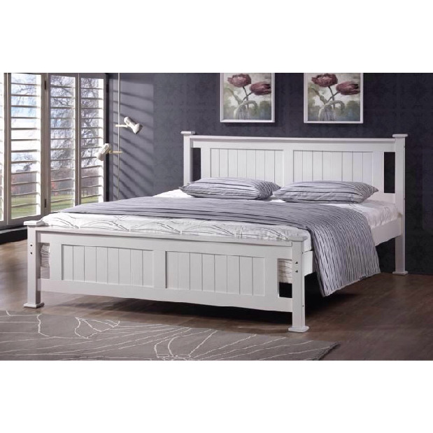Bračni krevet 180 cm Lycoris (s podnicom) (bijela) *outlet, moguća oštećenja