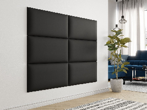 Tapeciran zidni panel Pazara 84x42 (ekokoža soft 11 (crna))