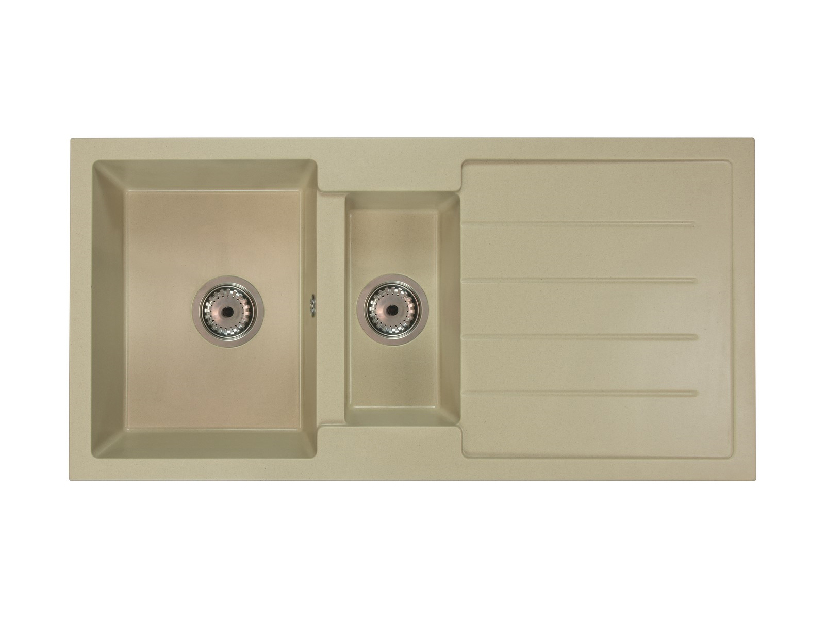 Kuhinjski sudoper Yuxur (bež) (sa 3 otvora za baterije) (D)
