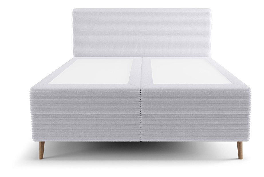 Bračni krevet 140 cm Napoli Bonell (siva) (s podnicom, s prostorom za odlaganje)