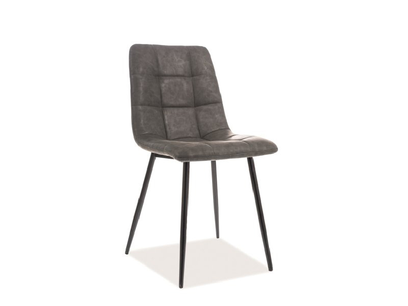 Blagovaonska stolica Lily (siva + crna)