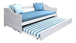 Dječji krevet s pomoćnim ležajem 90 cm Intaria (bijela)