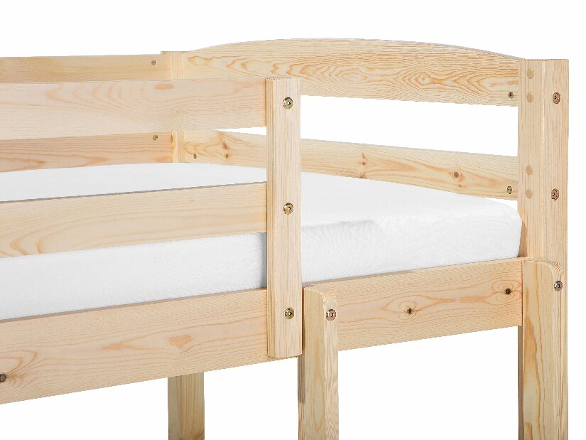 Krevet na kat 90 cm RESPOND (s podnicom) (svijetlo drvo)
