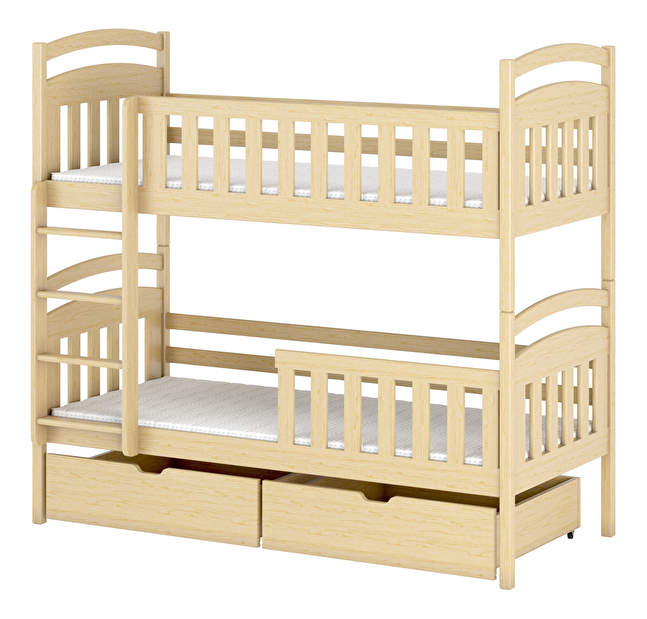 Dječji krevet 90 x 190 cm Sarina (s podnicom i prostorom za odlaganje) (borovina)