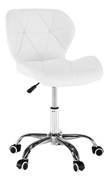 Uredska fotelja Argos (bijela + krom)