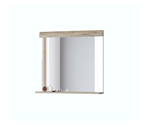 Ogledalo Talvar (bijela sjajna + hrast sanremo)
