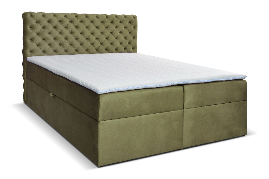 Bračni krevet Boxspring 160 cm Orimis (zelena)