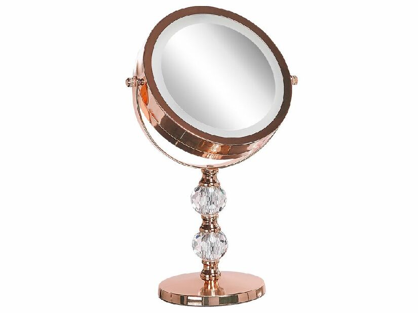 Makeup ogledalo ø 18 cm Clair (ružičasto zlato)