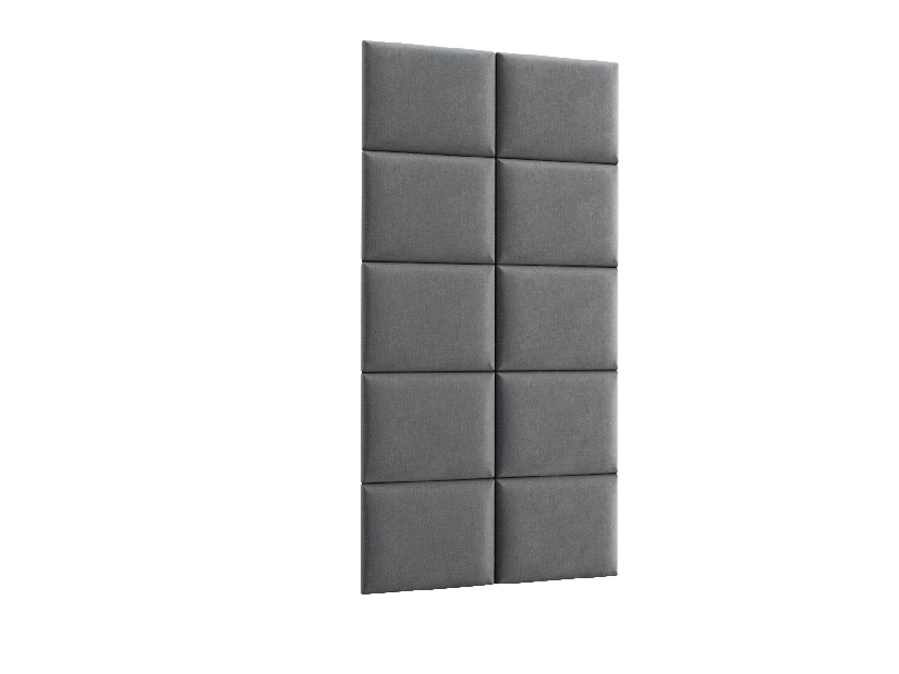 Set 10 tapeciranih panela Quadra 100x200 cm (siva)