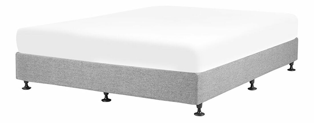 Bračni krevet 180 cm COLOGNE (s podnicom i madracem) (siva)