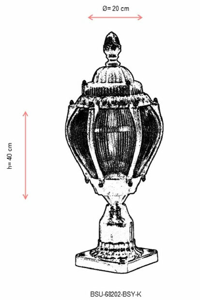 Vanjska zidna svjetiljka Mohd (crna)
