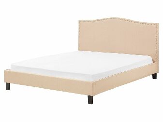 Bračni krevet 160 cm MONTHY (s podnicom) (bež)