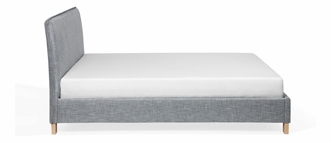 Bračni krevet 160 cm SANCHEZ (s podnicom) (siva)